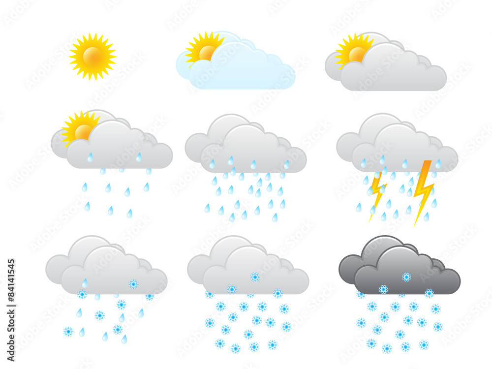 Weather icons vector Weather icons vector