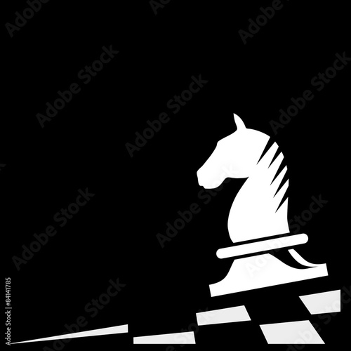 Vector sign horse of chess