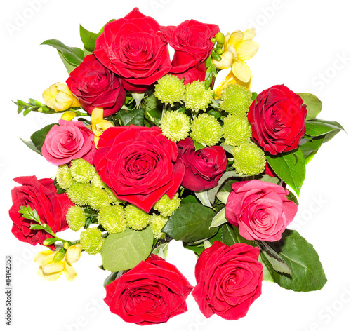 Red roses flowers  floral arrangement  bouquet