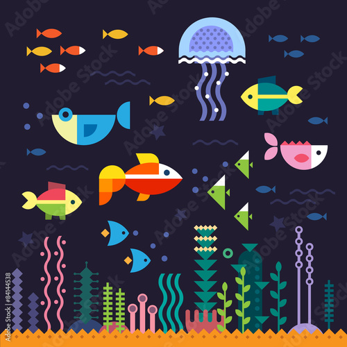 Sea life. Underwater world