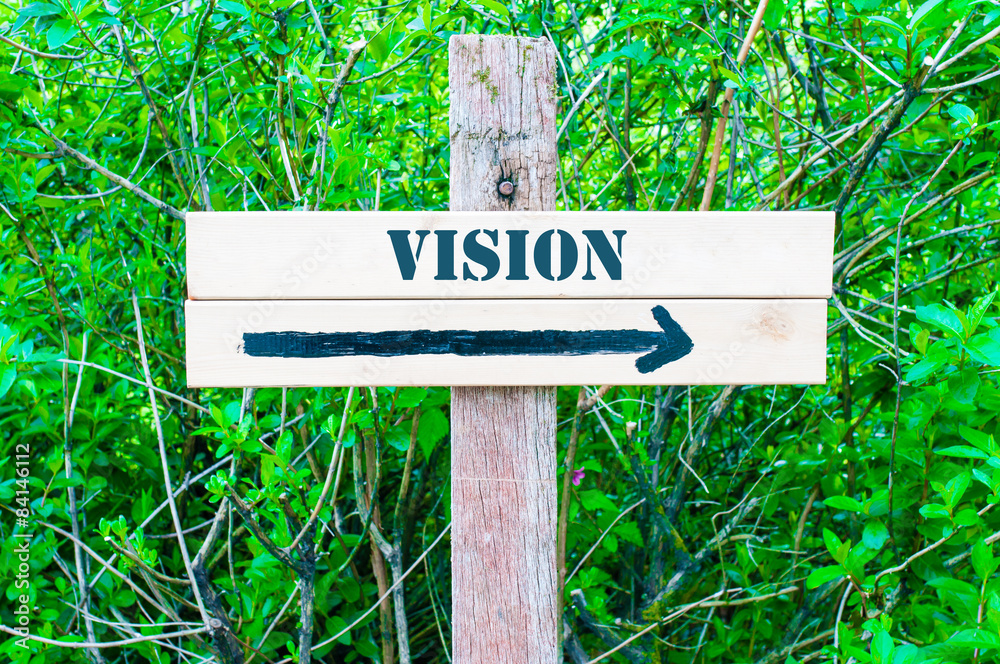 VISION Directional sign