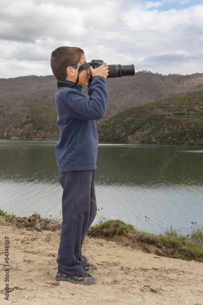 Obraz premium Young photographer, Spain