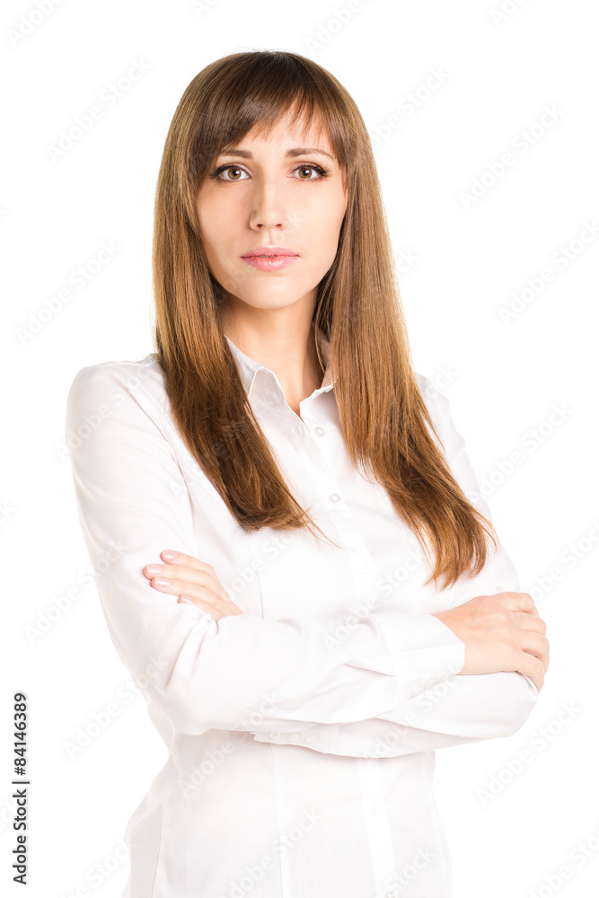 Young business woman with crossed arms Young business woman with crossed arms