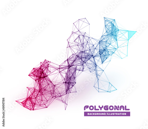 Abstract network connection background