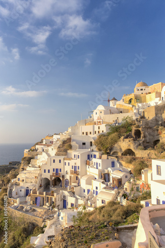 Small village of Oia in Santorini Island, Greece photo