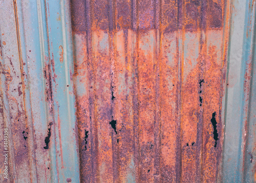 Rusted galvanized iron plate grunge texture