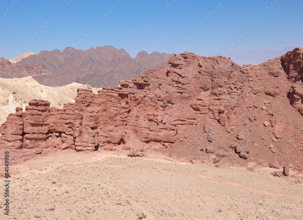 Desert mountains and cliffs. Desert mountains and cliffs.