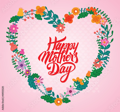 Silhouette of a mother  for Happy Mothers Day celebration.