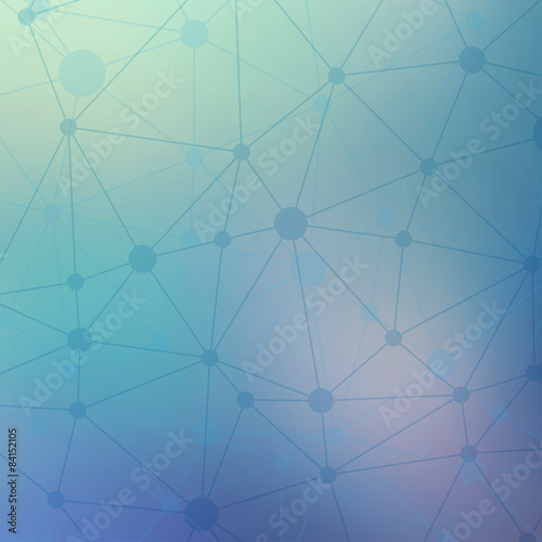 Triangular low poly style geometric network pattern