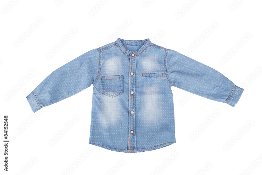 Fototapeta premium Blue Denim Child Shirt