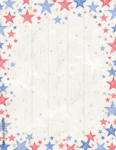 Frame of grunge usa background, vector