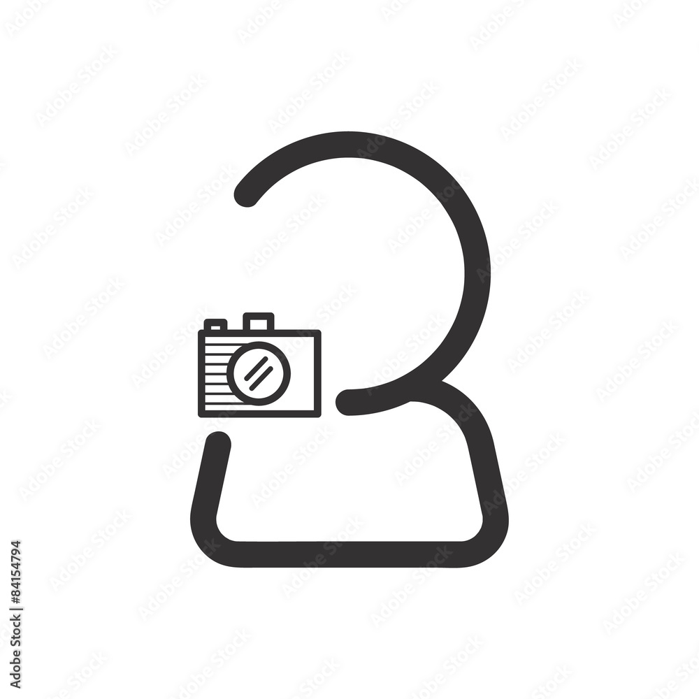 Man with camera icon