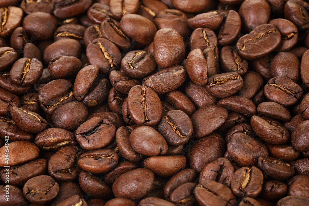 freshly roasted premium coffee beams close up freshly roasted premium coffee beams close up