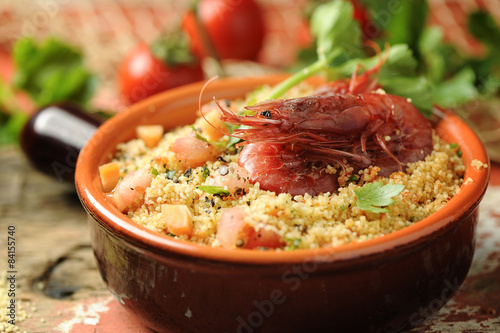 couscous vegetables and shrimp