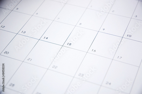 blank schedule photo