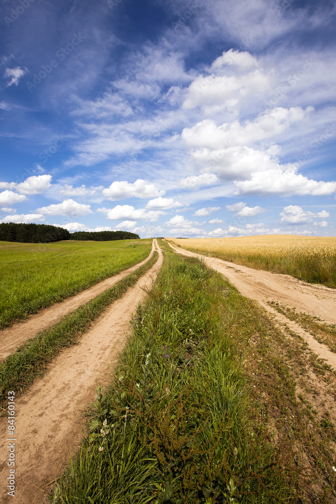 the rural road  