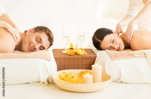 couple in spa