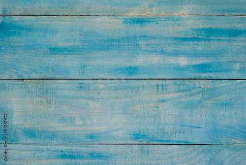 Blue wooden surface
