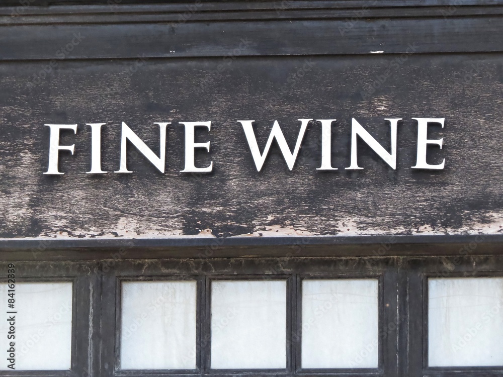 wine signboard