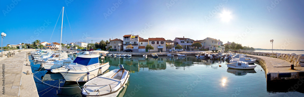 Adriatic village of Diklo panoramic view
