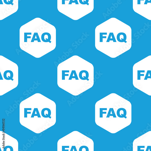 FAQ hexagon pattern