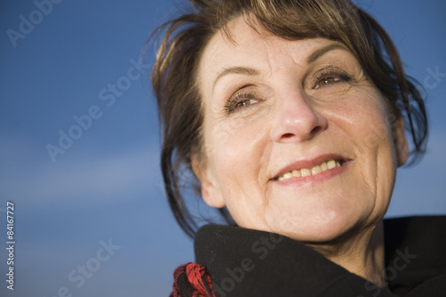 Vászonkép happy face of mature woman