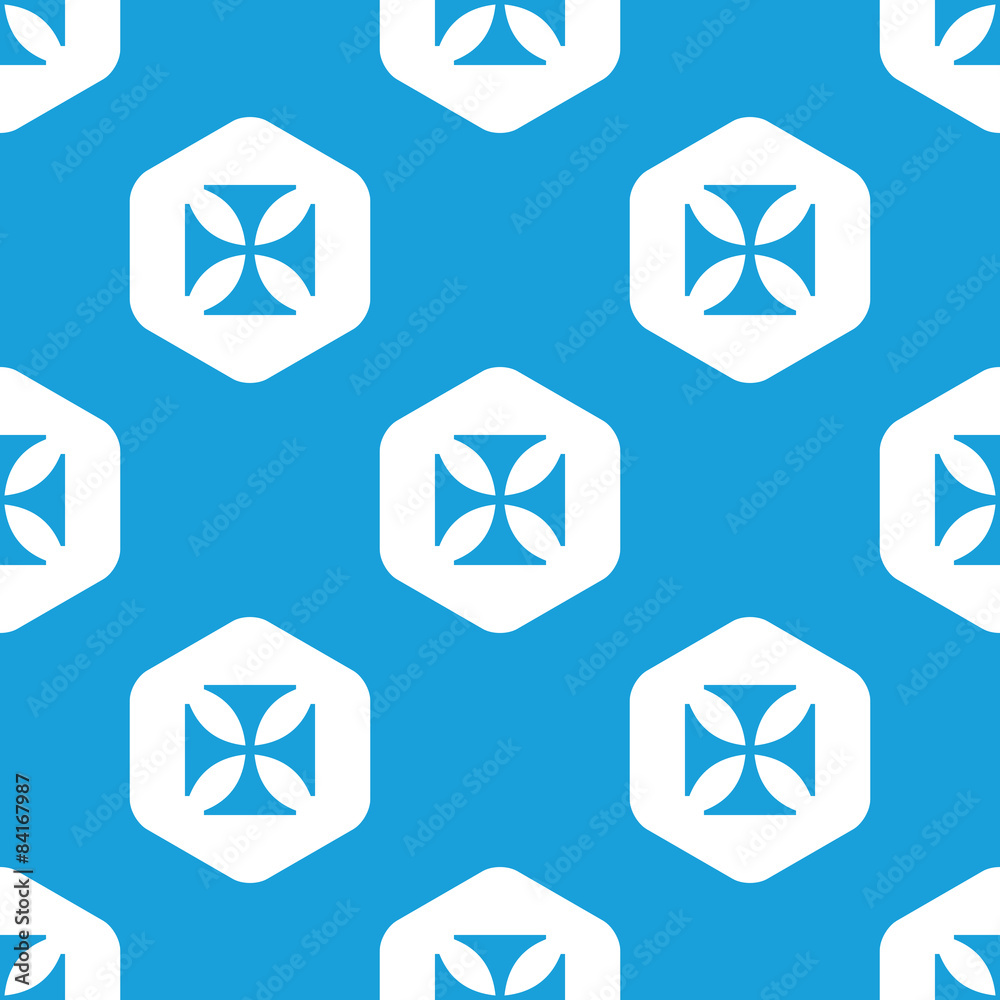 Maltese cross hexagon pattern Maltese cross hexagon pattern