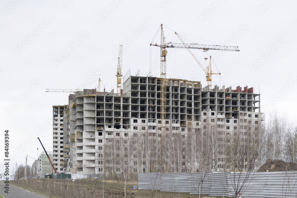 Construction of a new high-rise building