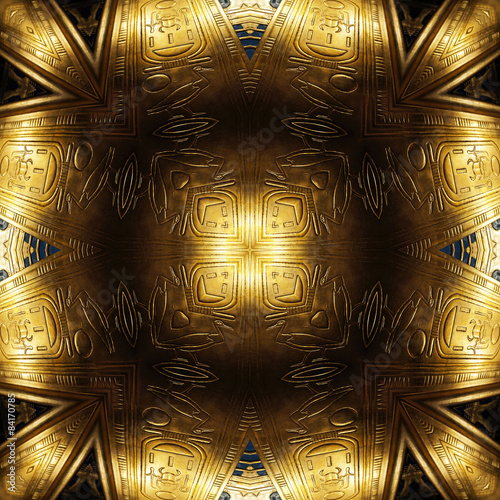 Gold pattern with Egyptian motifs