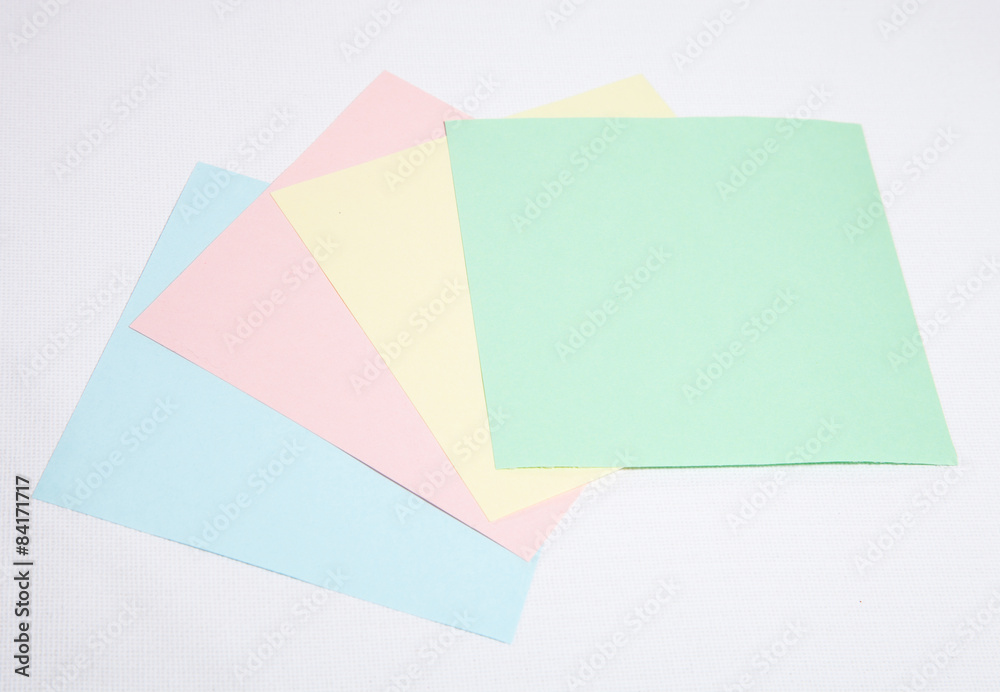 Empty multicoloured sheets Empty multicoloured sheets