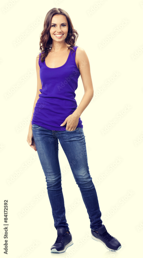 Happy smiling young woman