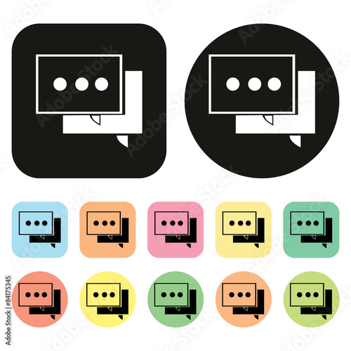 Free Download Speech bubble icon. Vector - GFXLoad