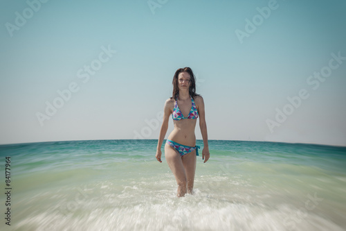 Young Woman On The Beach