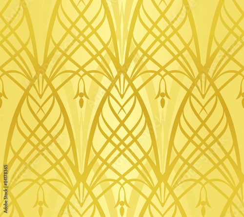 Reticulated pattern with yellow curves in fantasy style