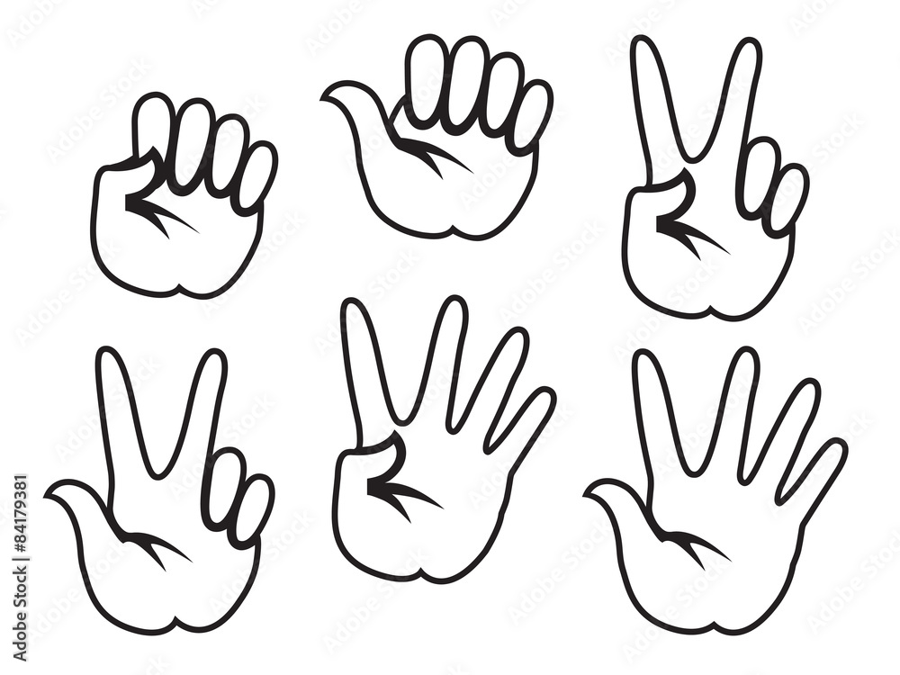 Set of Vector Human Hand, gestures, icons, signals and signs. Set of Vector Human Hand, gestures, icons, signals and signs.