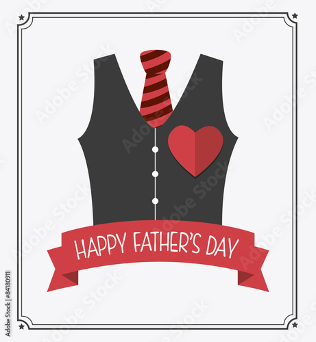 Happy fathers day card design.