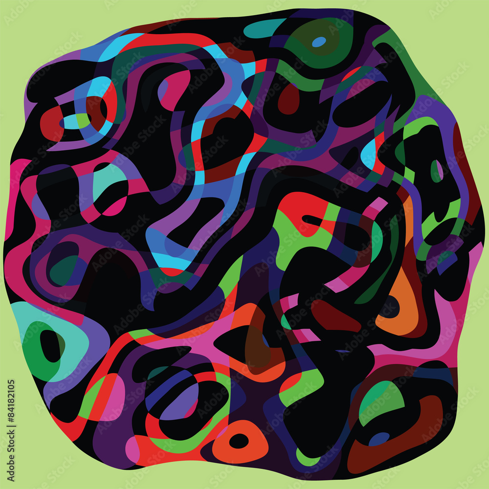 Geometric shape with abstract colourful wavy background for card template Geometric shape with abstract colourful wavy background for card template