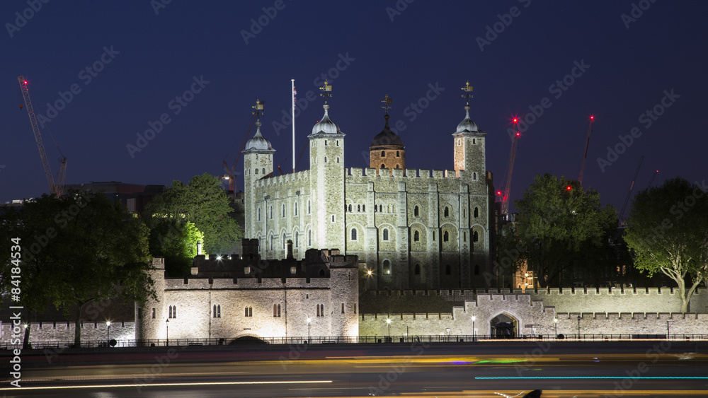 Tower of London at night, London, UK