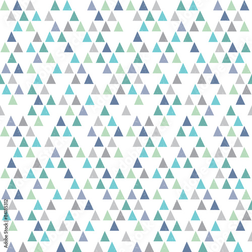 seamless hipster geometric pattern triangles aqua blue