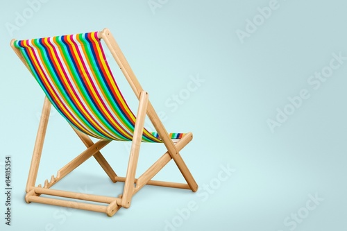 Background  beach  chair.