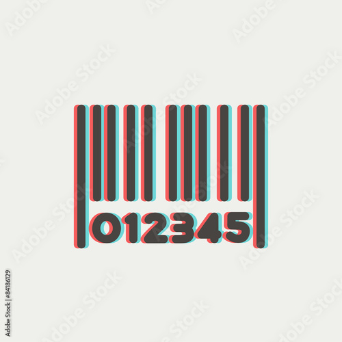 Barcode thin line icon