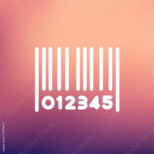 Barcode thin line icon