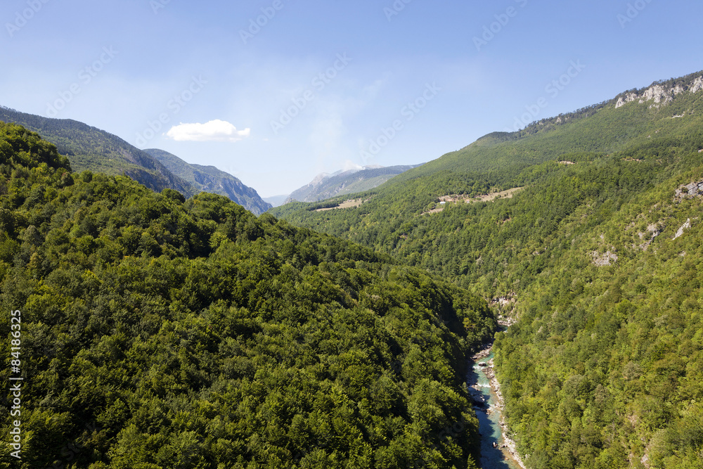 Naklejka premium mountain district 