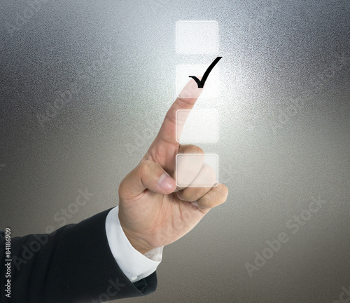 Push tick on lists screen