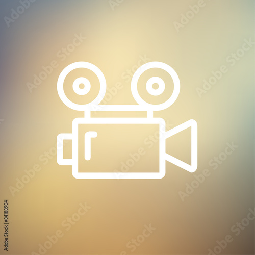 Cinematography thin line icon