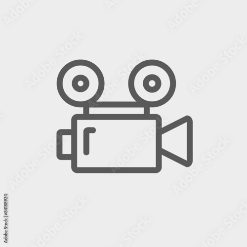 Cinematography thin line icon