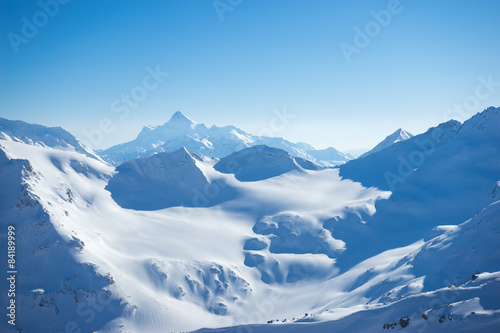Wallpaper Mural mountains, landscapes, sky, caucasus, snow, peak, object, nature Torontodigital.ca