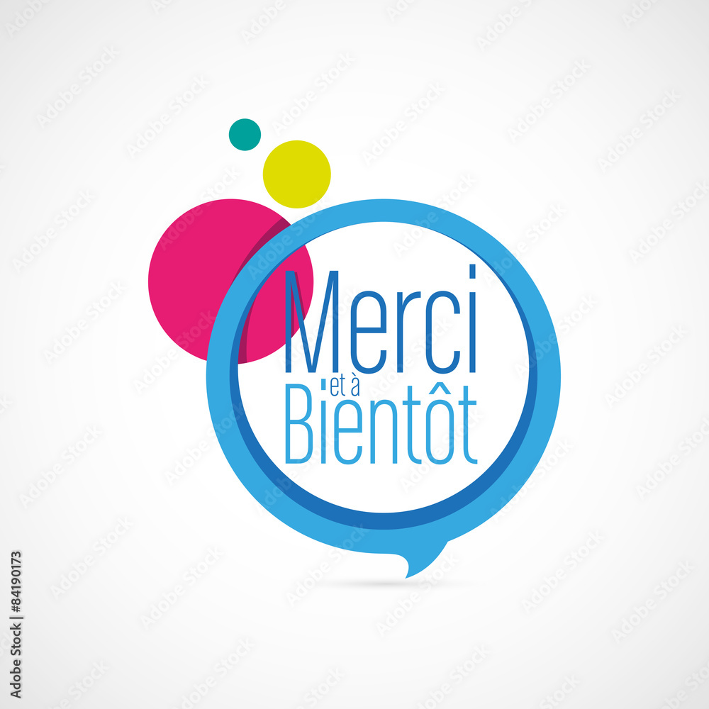 Vecteur Stock "merci et à bientôt Adobe Stock