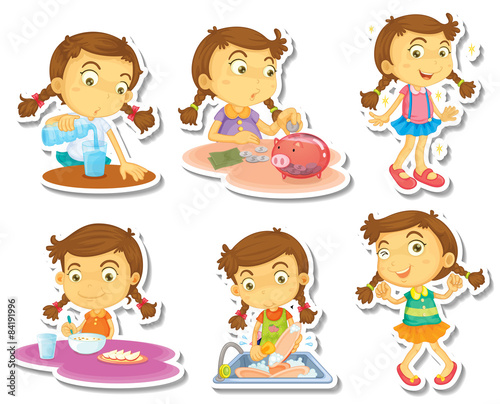 Girl routine