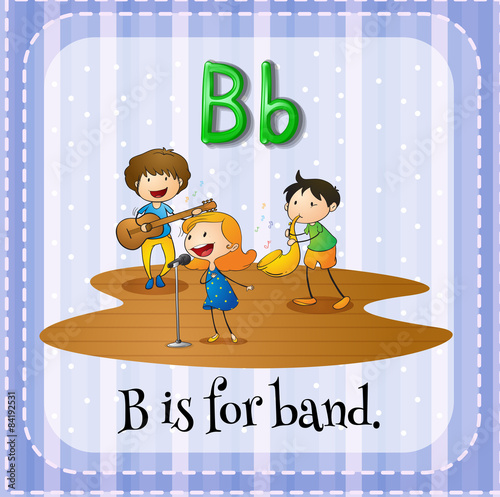 Quadro su tela Letter B